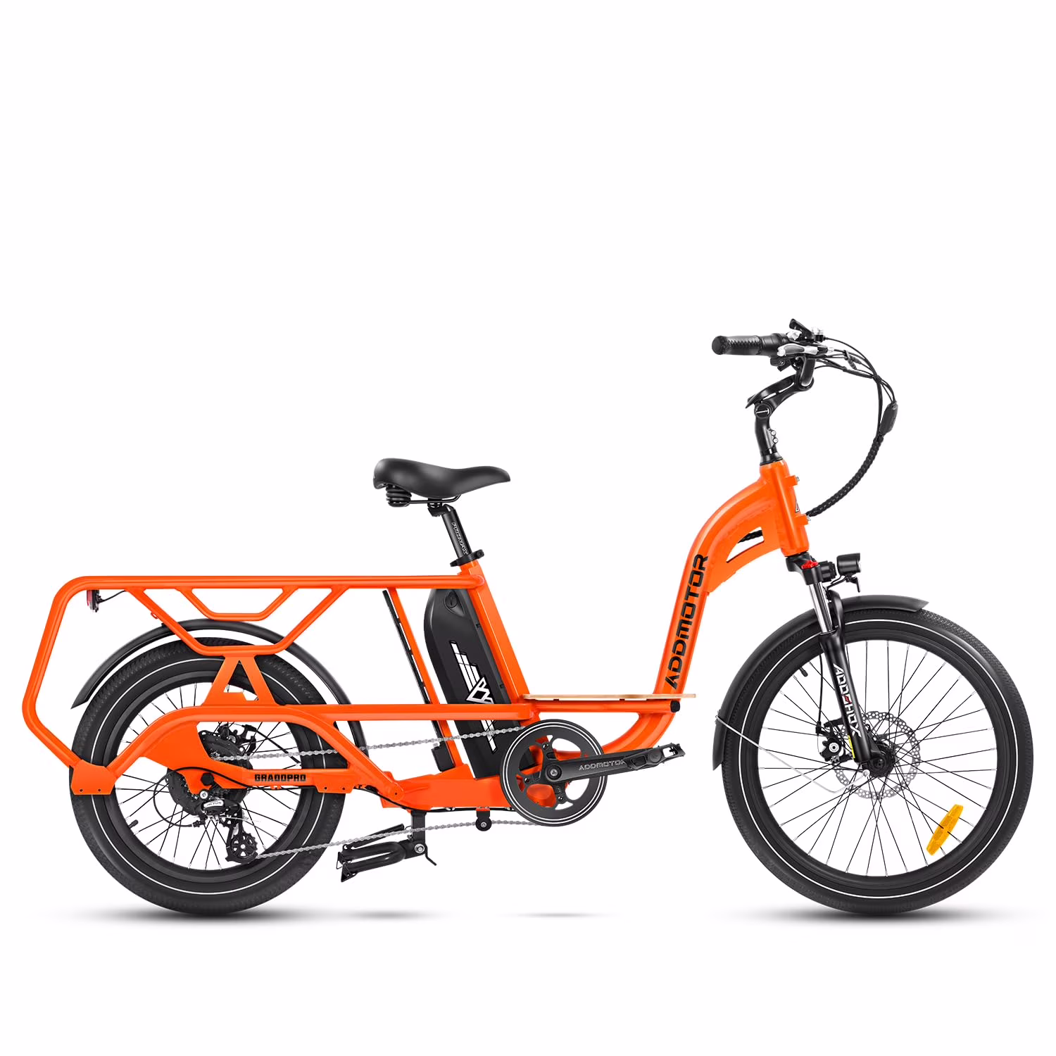Addmotor Electric Bike, 750W 105Mile/210Mile Electric Bike for Adult, 48V 20AH/40AH Dual Battery System UL Certified, GRAOOPRO Electric Bicycle with Passenger Seat, 24MPH Cargo Ebike