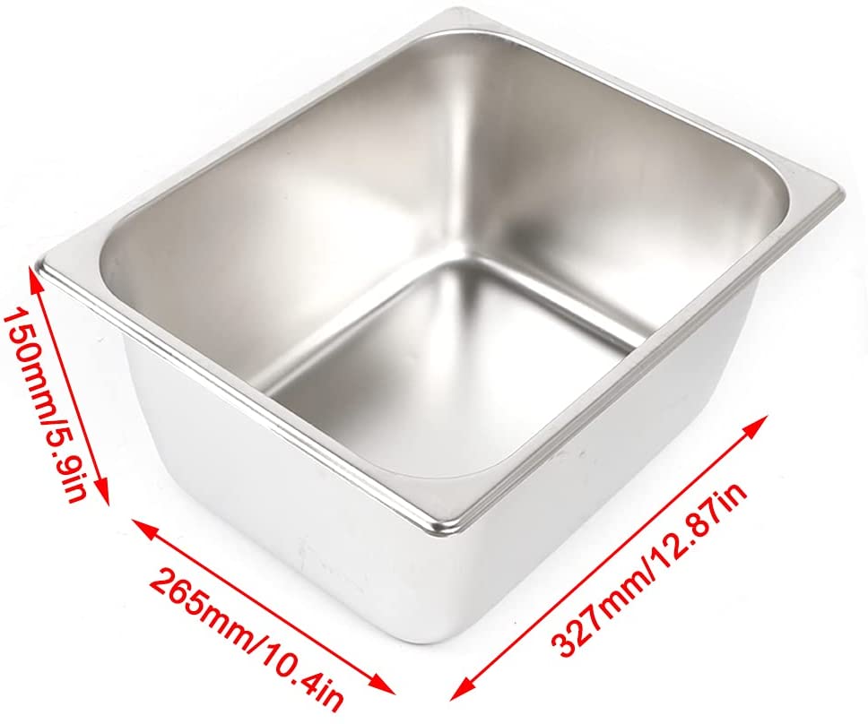 ANQIDI 10L Commercial Gas Fryer Desktop Stainless Steel Fryer with Deep Basket + Lid