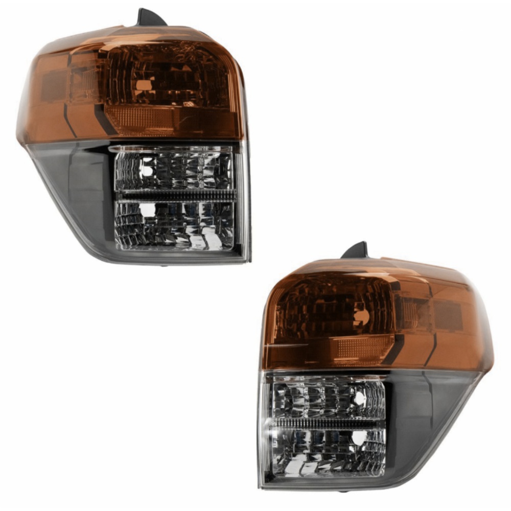 Teledu Taillight Taillamp with Black Bezel LH & Pair Set For 2010-2013 Toyota 4Runner