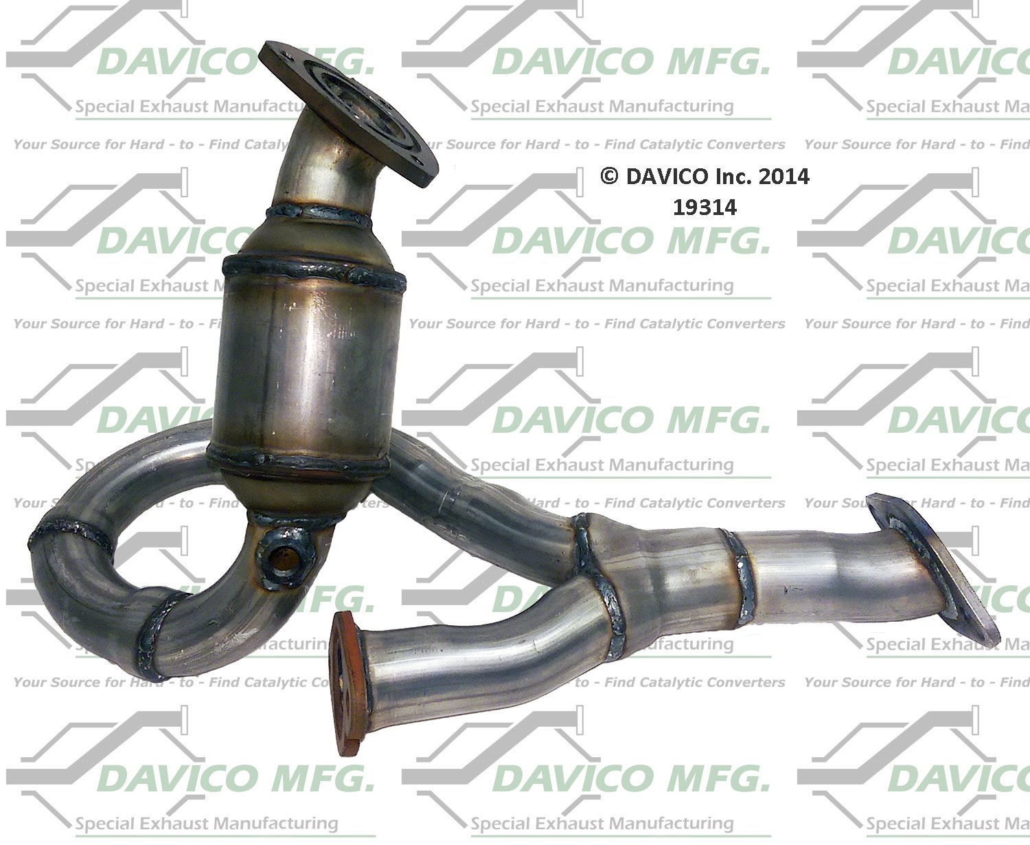 Davico Mfg Catalytic Converter P/N:19314 Fits select: 2008-2012 CHEVROLET MALIBU, 2007-2008 SATURN AURA