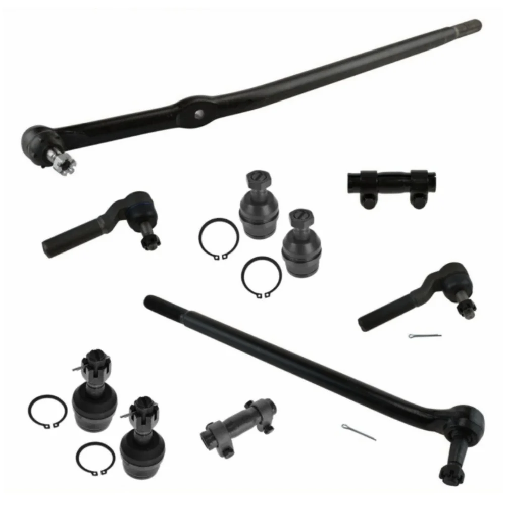 Front Steering Suspension Kit Ball Joints Tie Rods Center Links For 95-96 F-250