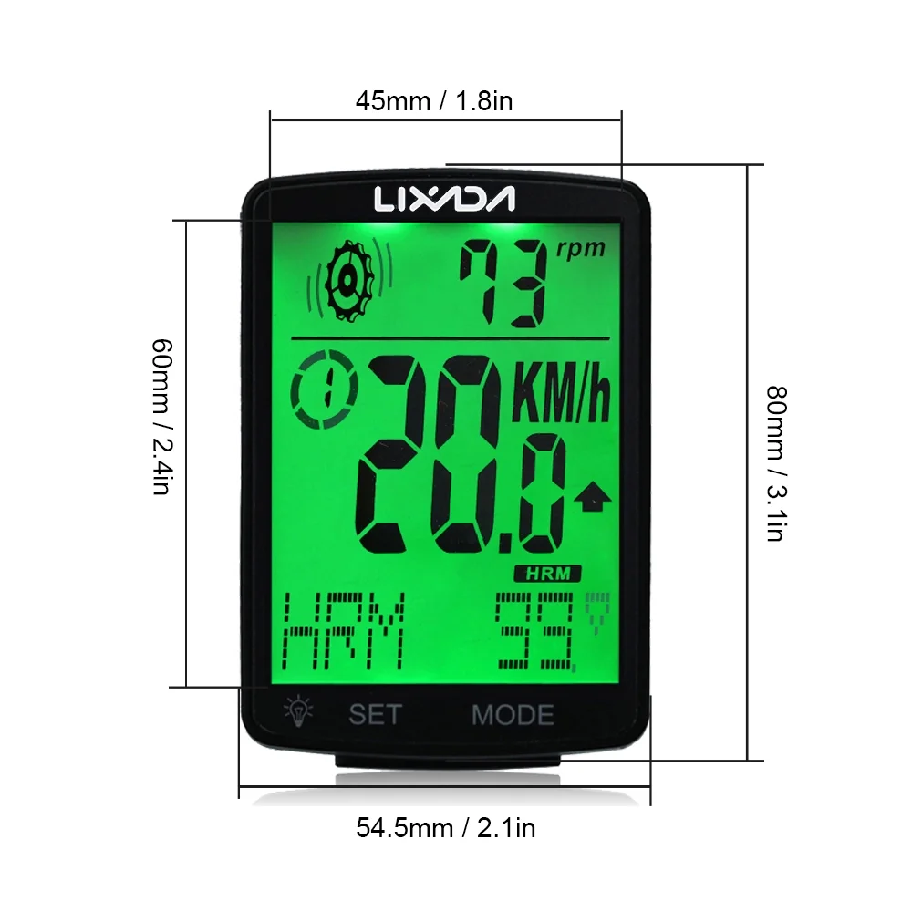 Lixada Bike Computer,3 In 1 Computer Functional Lcd Functional Lcd Screen Bike Ipx7 Waterproof Computer With Heart Screen Computer With Mountain BikeMountain Huiop In 1 Bike Stopwatch