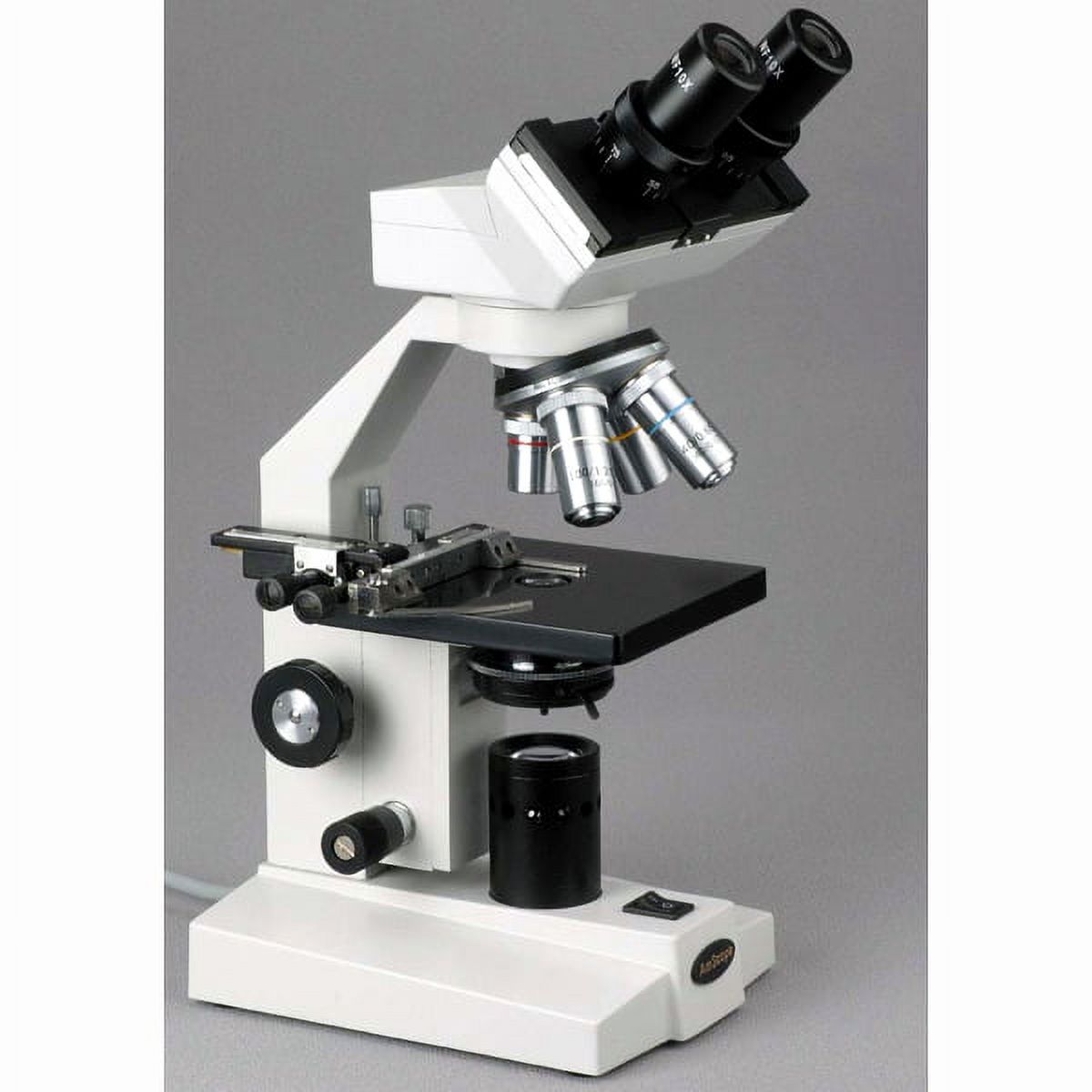 AmScope 40X-1600X Binocular Microscope + 1.3MP Digital Camera + Mech. Stage New