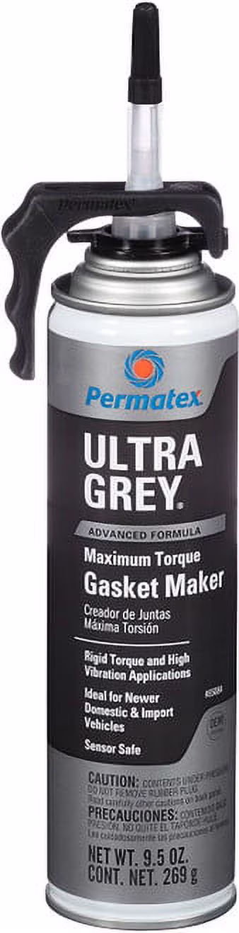 1PK Permatex 85084 Ultra Grey Rigid High-Torque RTV Silicone Gasket Maker