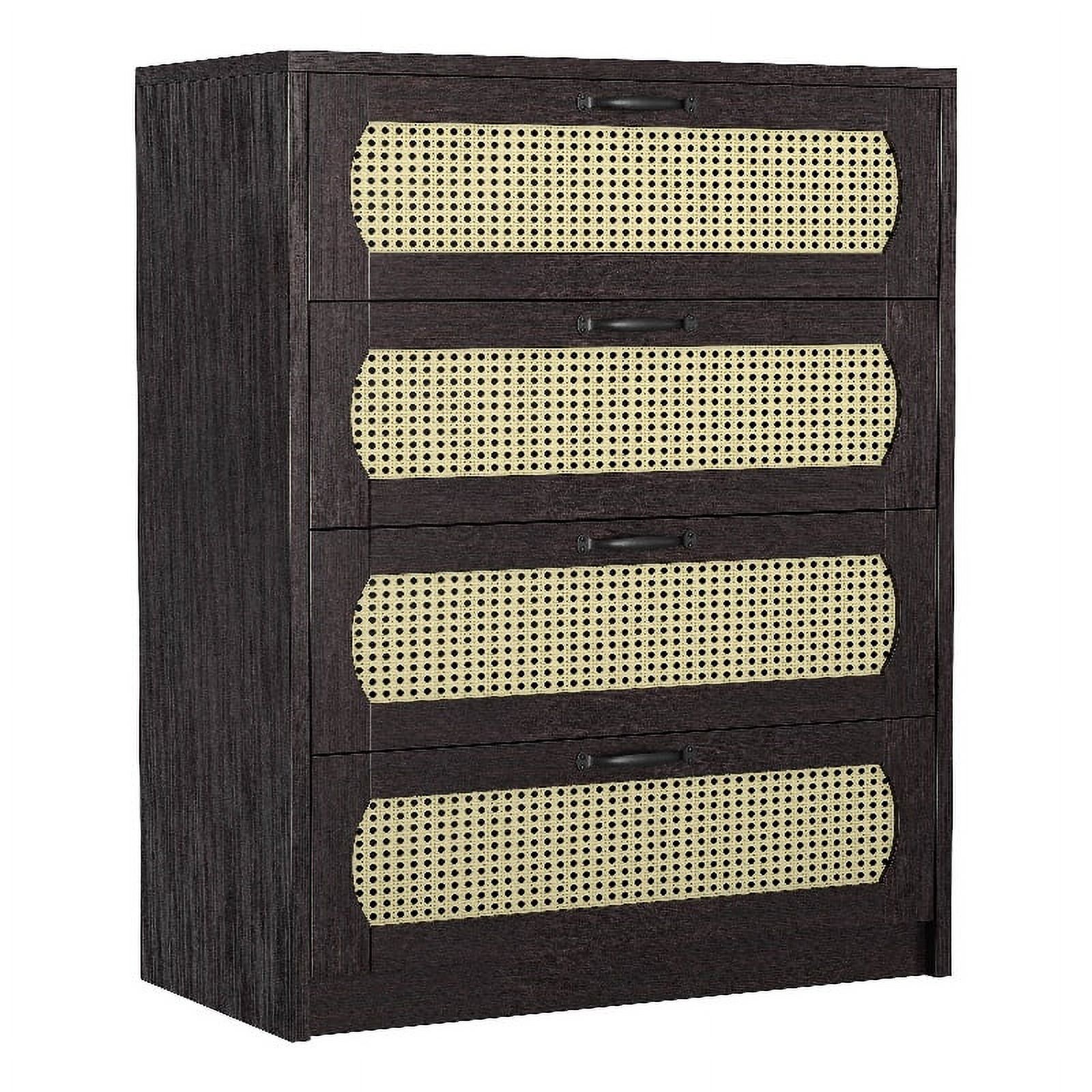 Furniture of America Oscule Transitional Wood 4-Drawer Chest in Espresso