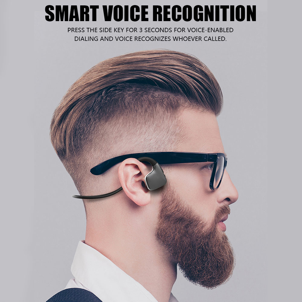 JahyShow Bone Conduction Wireless Headphones Bluetooth 5.0 Earphones Running Open-Ear USA