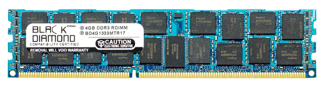 4GB RAM Memory for Compaq HP Z Series Workstations Z600 Workstation (FM023UT) Black Diamond Memory Module DDR3 ECC Registered RDIMM 240pin PC3-10600 1333MHz Upgrade