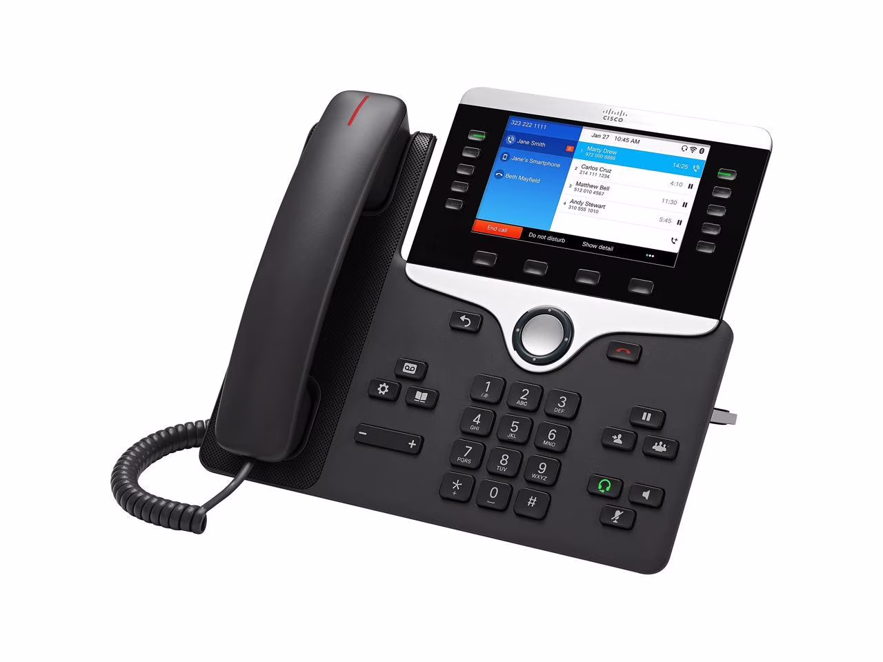 Cisco 8861 IP Phone - Wall Mountable, Desktop - VoIP - Caller ID - SpeakerphoneEnhanced User - 2 x