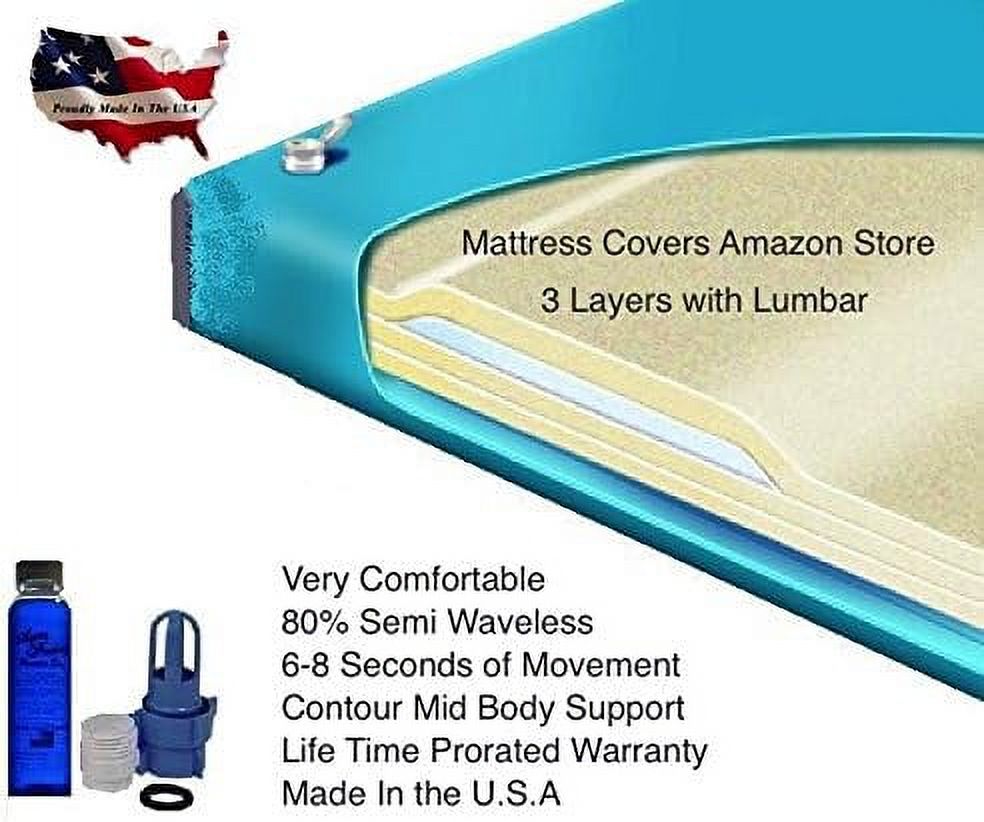 Super Single 80% Semi Waveless Waterbed Mattress With Lumbar