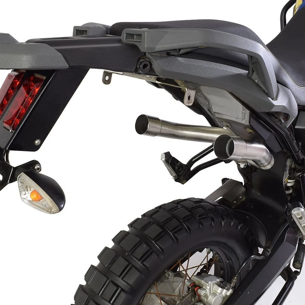 GFYSHIP For Yamaha XT 660 2008 2009 2010 2011 2012 2013 2014 2015 2016 2017 XT660Z Tenere 660 XT660 Motorcycle Exhaust Pipe Muffler With Middle Link Pipe System