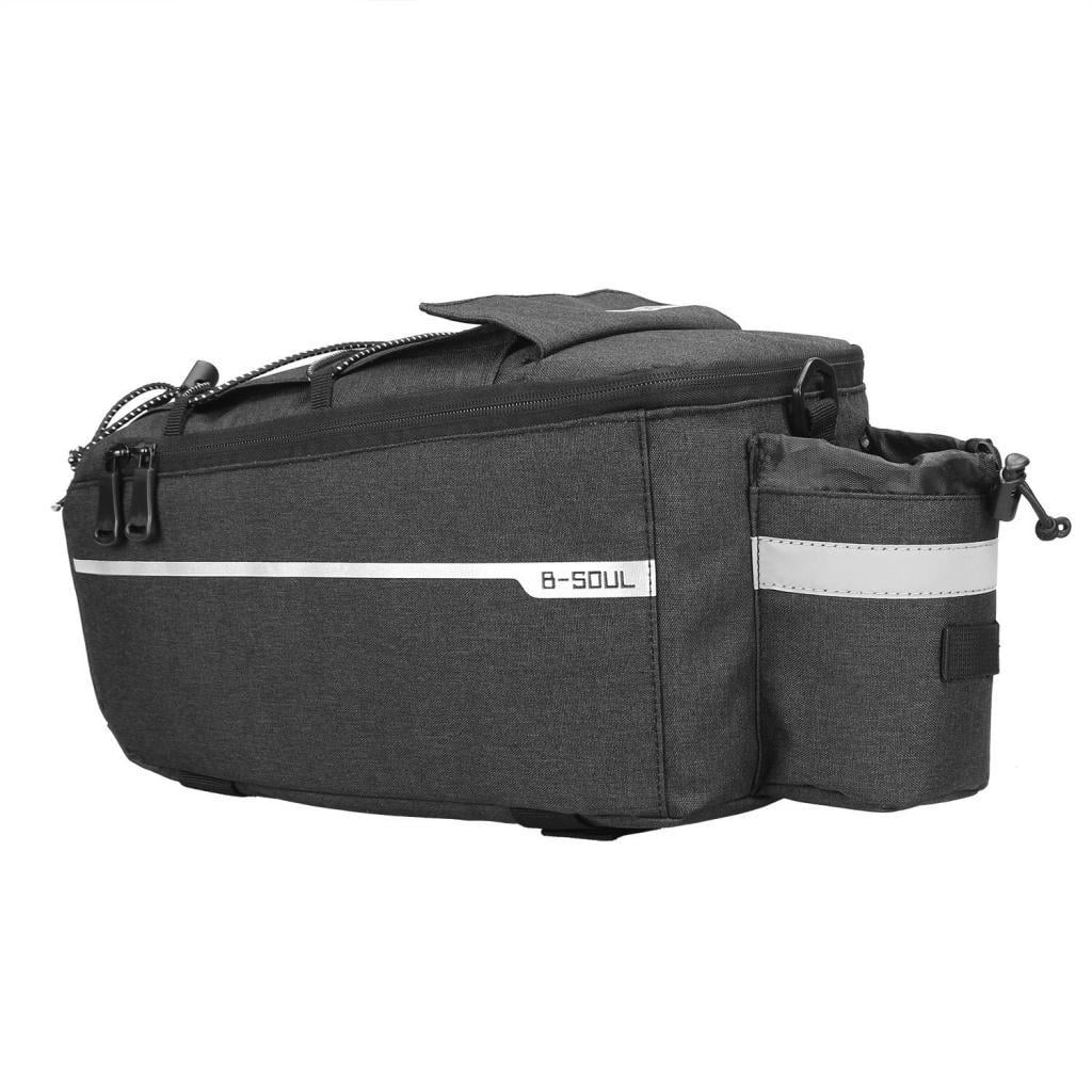 10L Cycle Rear Rack Pannier Trunk Bag , Black, 38x15.5x18cm