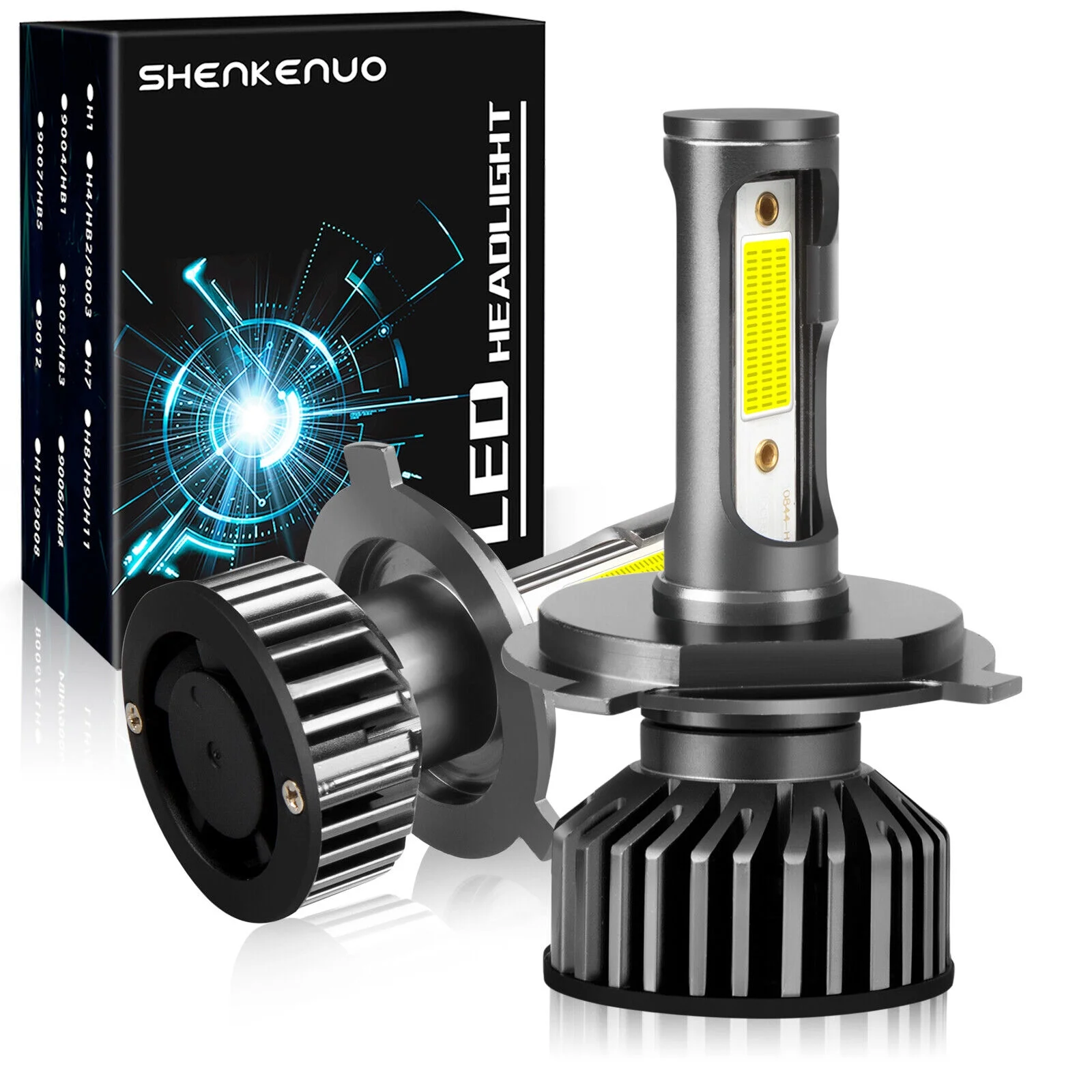For Honda CR-V 2007 2008 2009 2010 2011 2012 2013 2014,1997 1998 1999 2000 2001 2002 2003 2004 LED Headlight Bulbs 9003 H4 High and Low Beam 2pcs