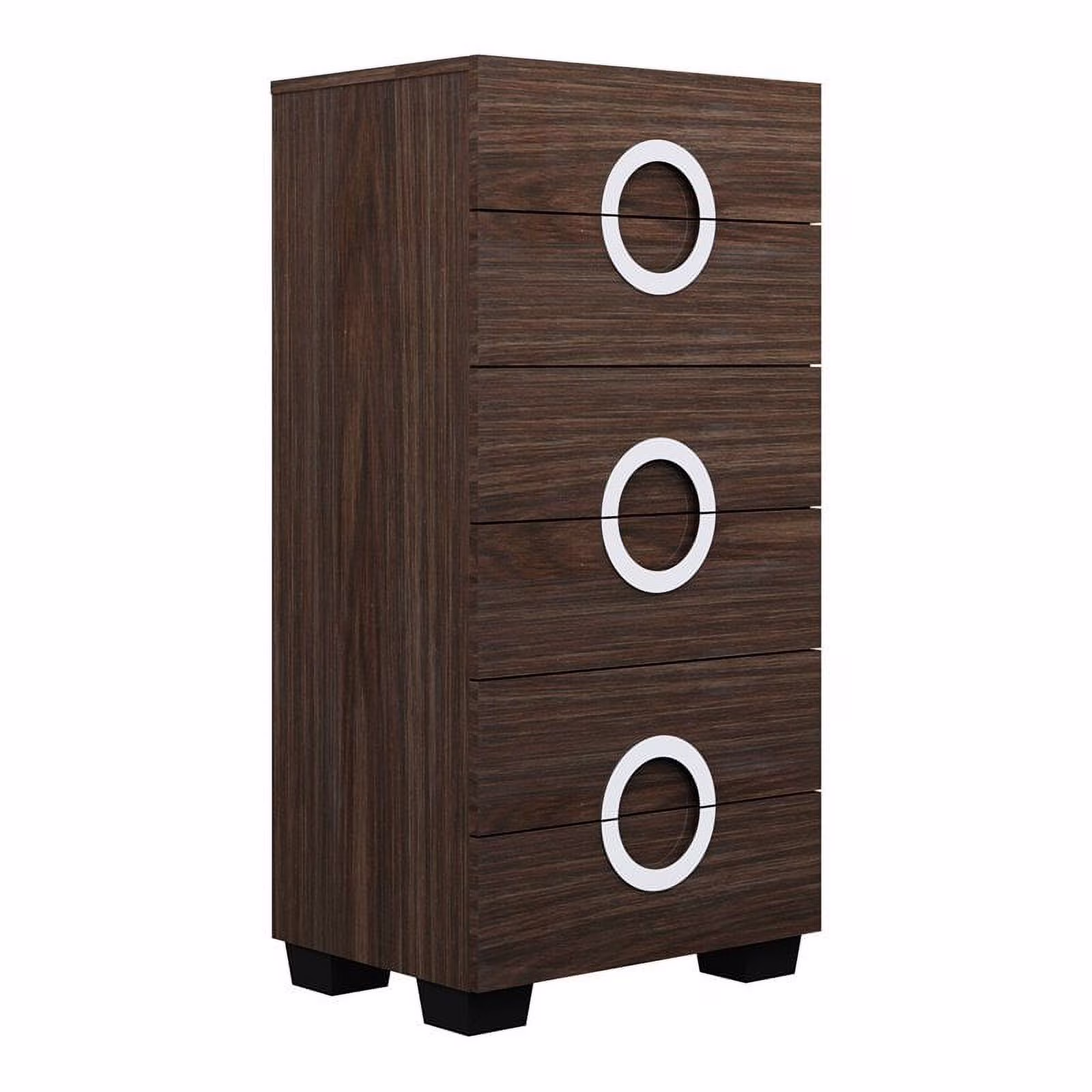 Titan Furnishings Rita Modern Lacquer Wood Chest in Black Wenge