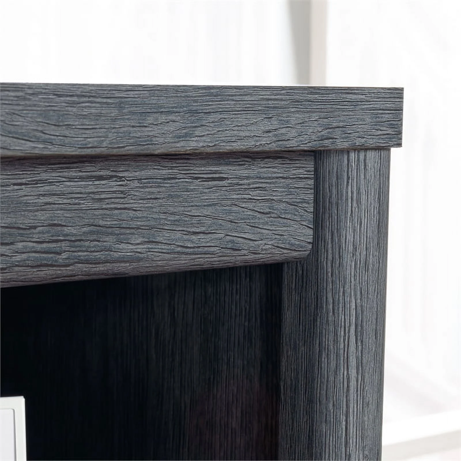 Bowery Hill Modern Engineered Wood 4-Drawer Chest in Denim Oak