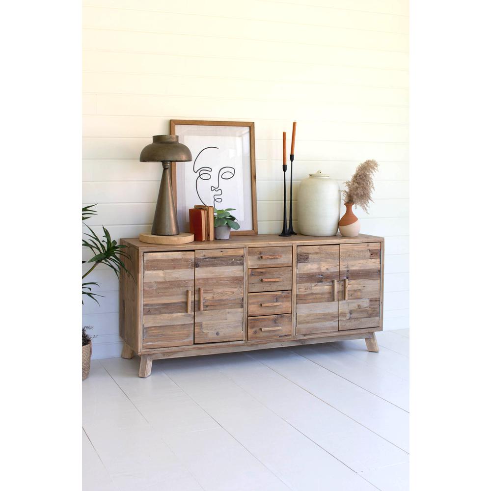 Kalalou Inc Wooden Chest With 4 Doors And 4 Drawers
