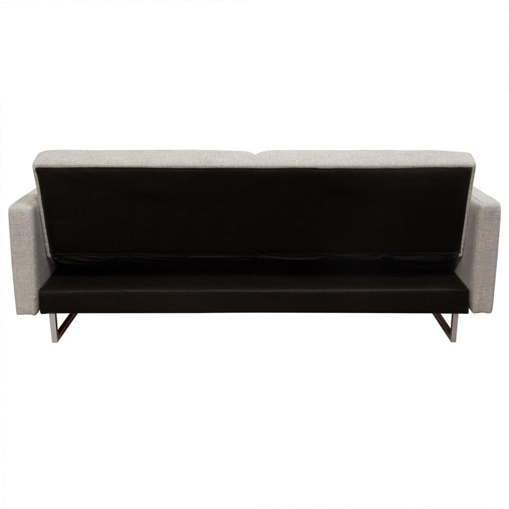 Nova Lifestyle Opus Convertible Tufted Sofa in Barley Fabric