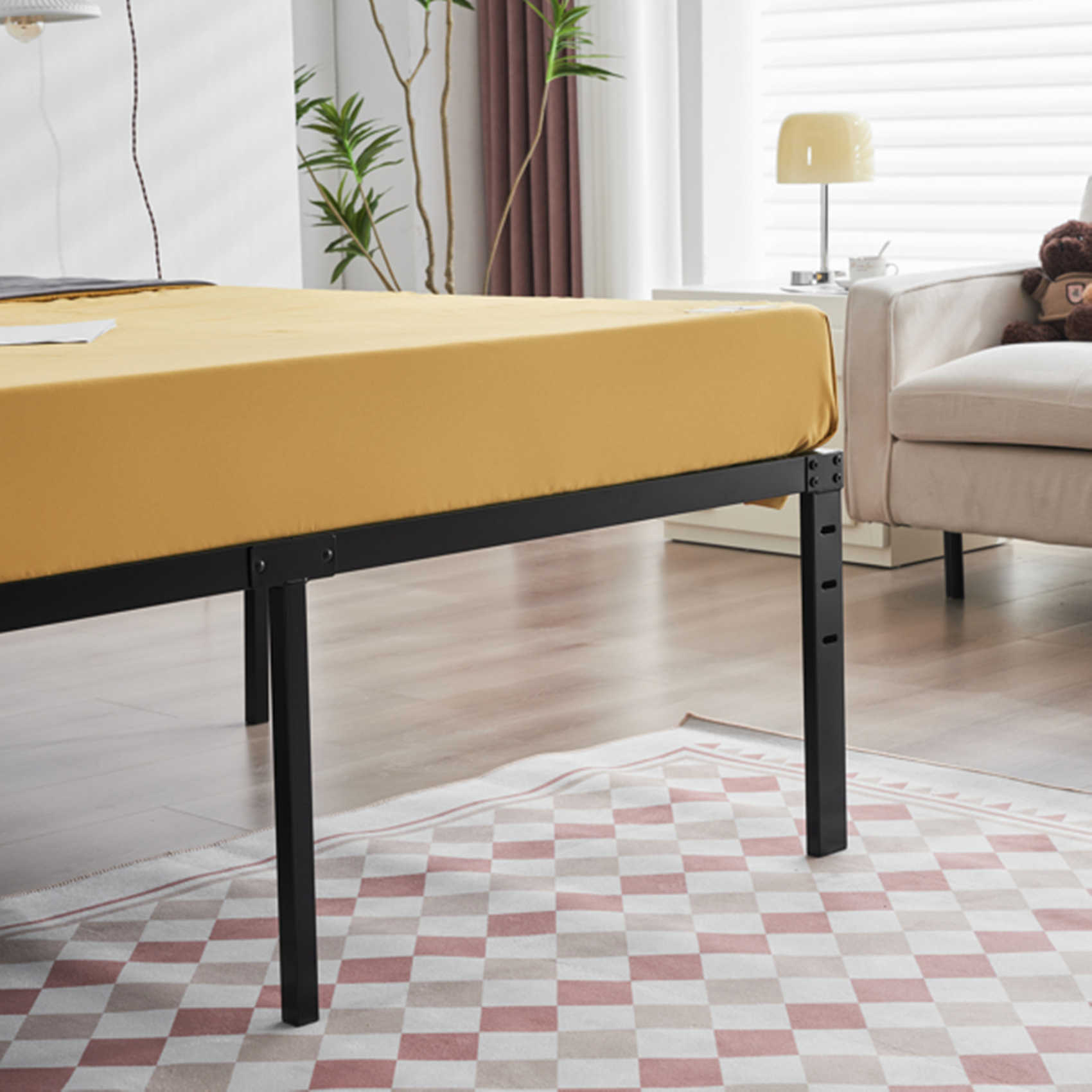 Dinling 195.5*142.2*45.7cm Bed Height 18