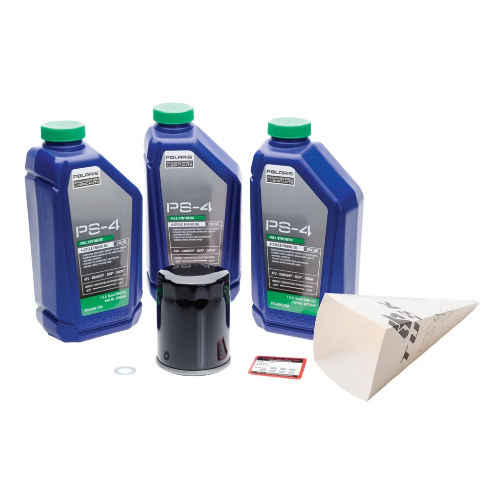 Tusk 4-Stroke Oil Change Kit for Polaris PS-4 Plus 5W-50 For Polaris GENERAL 1000 Deluxe EPS 2022