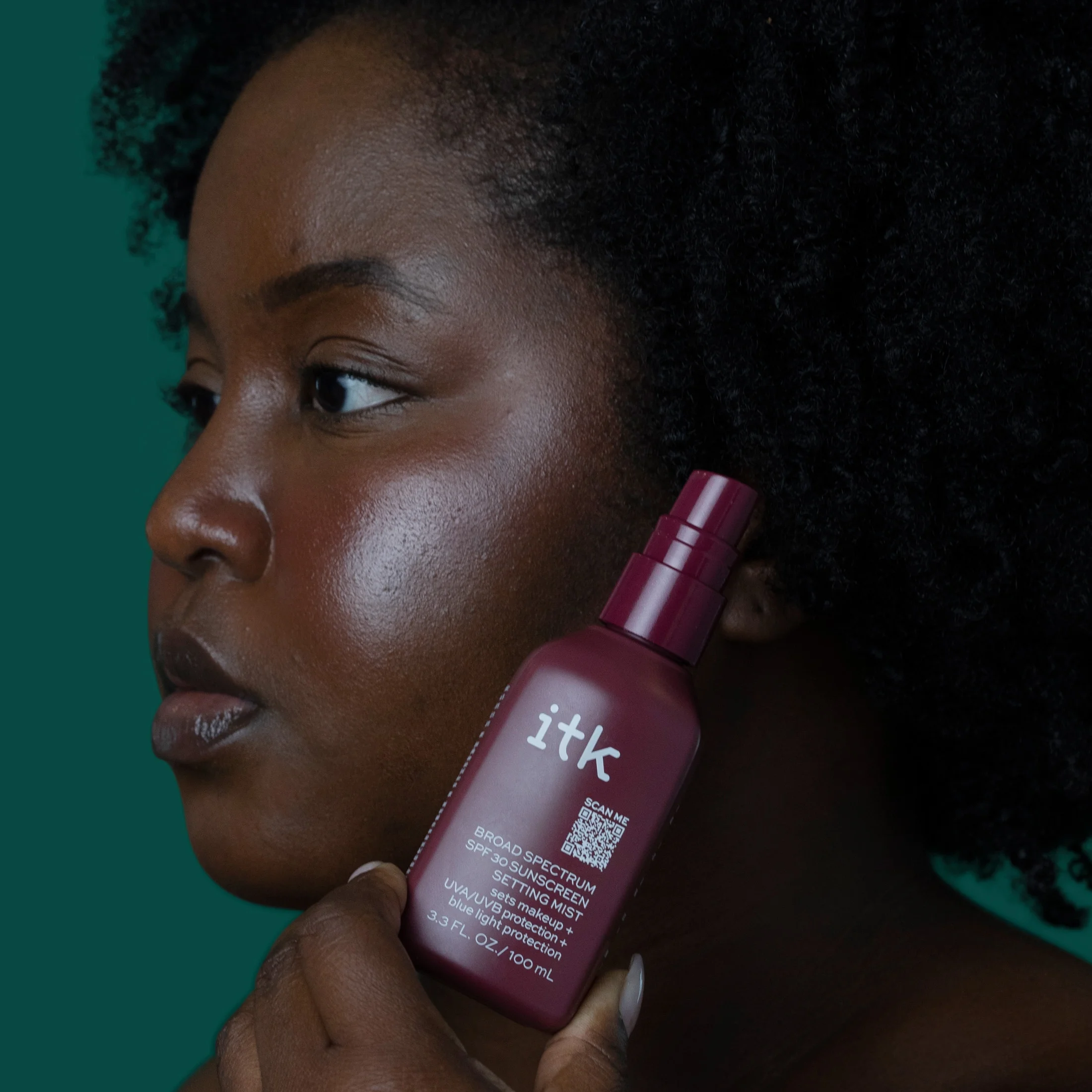 ITK Broad Spectrum SPF 30 Sunscreen Setting Mist with Vitamin E | Reef Safe, 3.3 oz