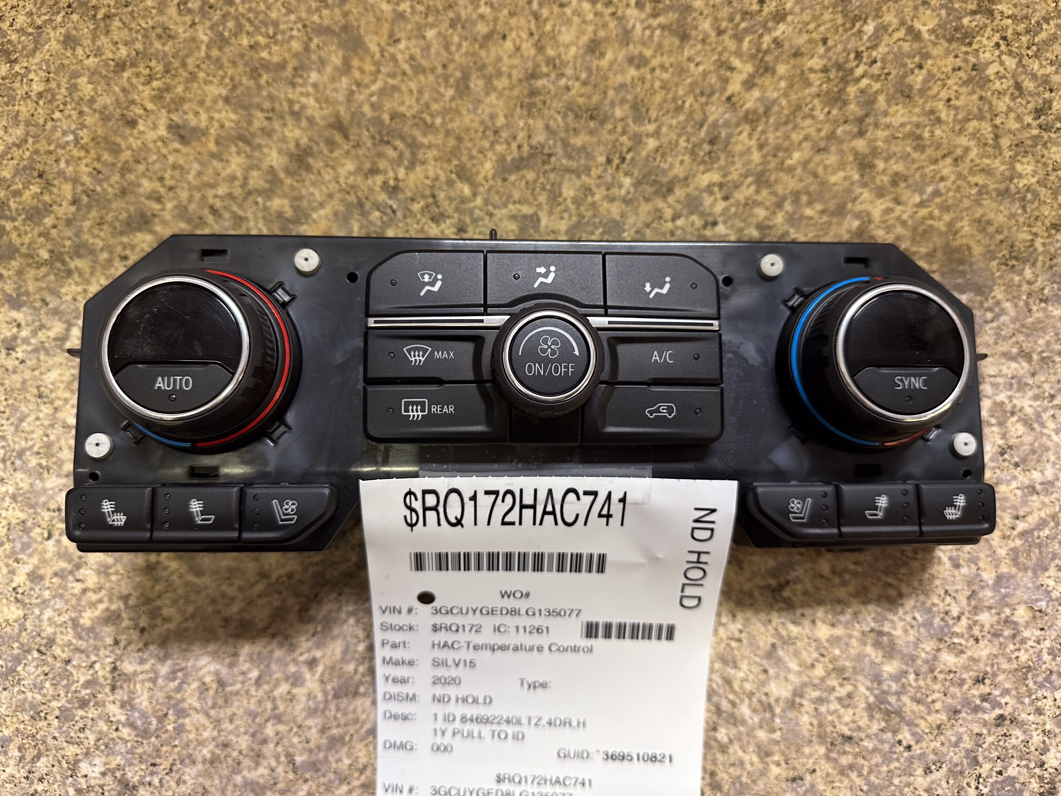 Pre-Owned 20 Chevrolet Silverado 1500 Heater AC Temperature Climate Control OEM LKQ (Good)