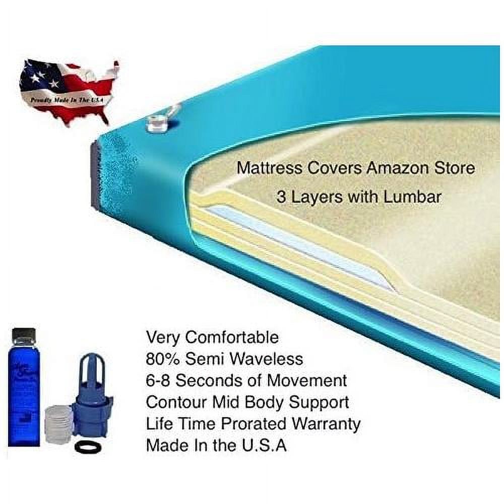Super Single 80% Semi Waveless Waterbed Mattress With Lumbar