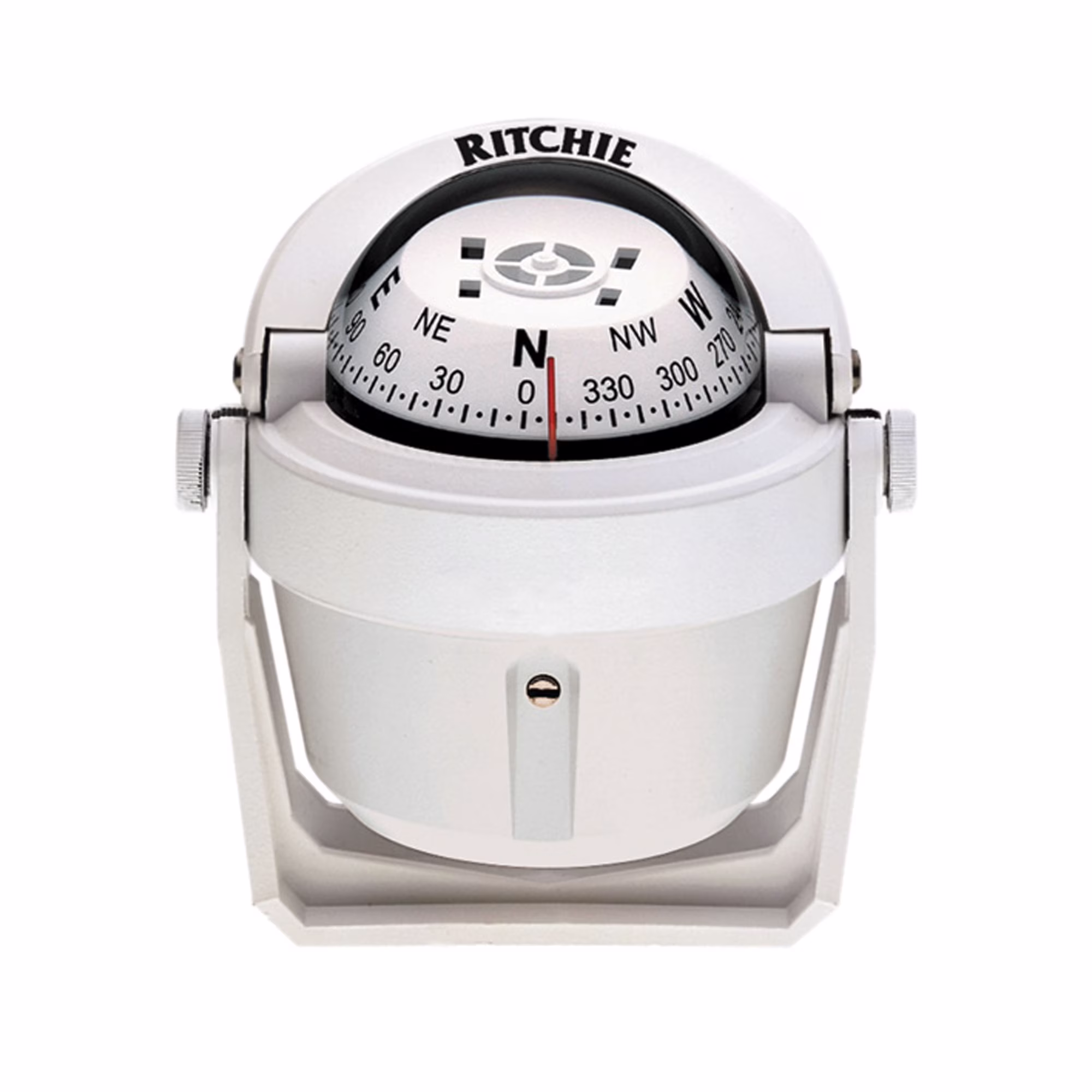 Ritchie Compass B-51W Explorer Compass Bracket Mount - White