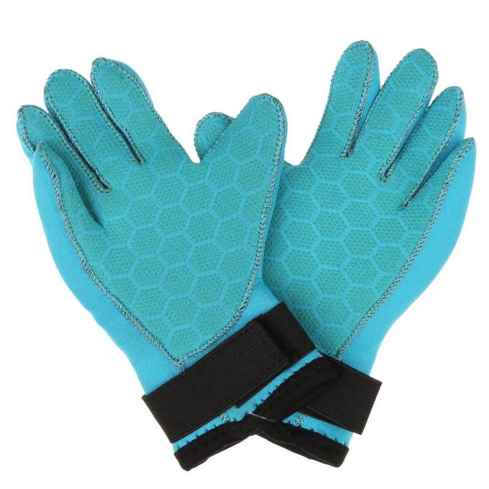 3mm Neoprene Kids Children Skid- Scuba Diving Swim Surf Wetsuit Gloves - Blue, as described