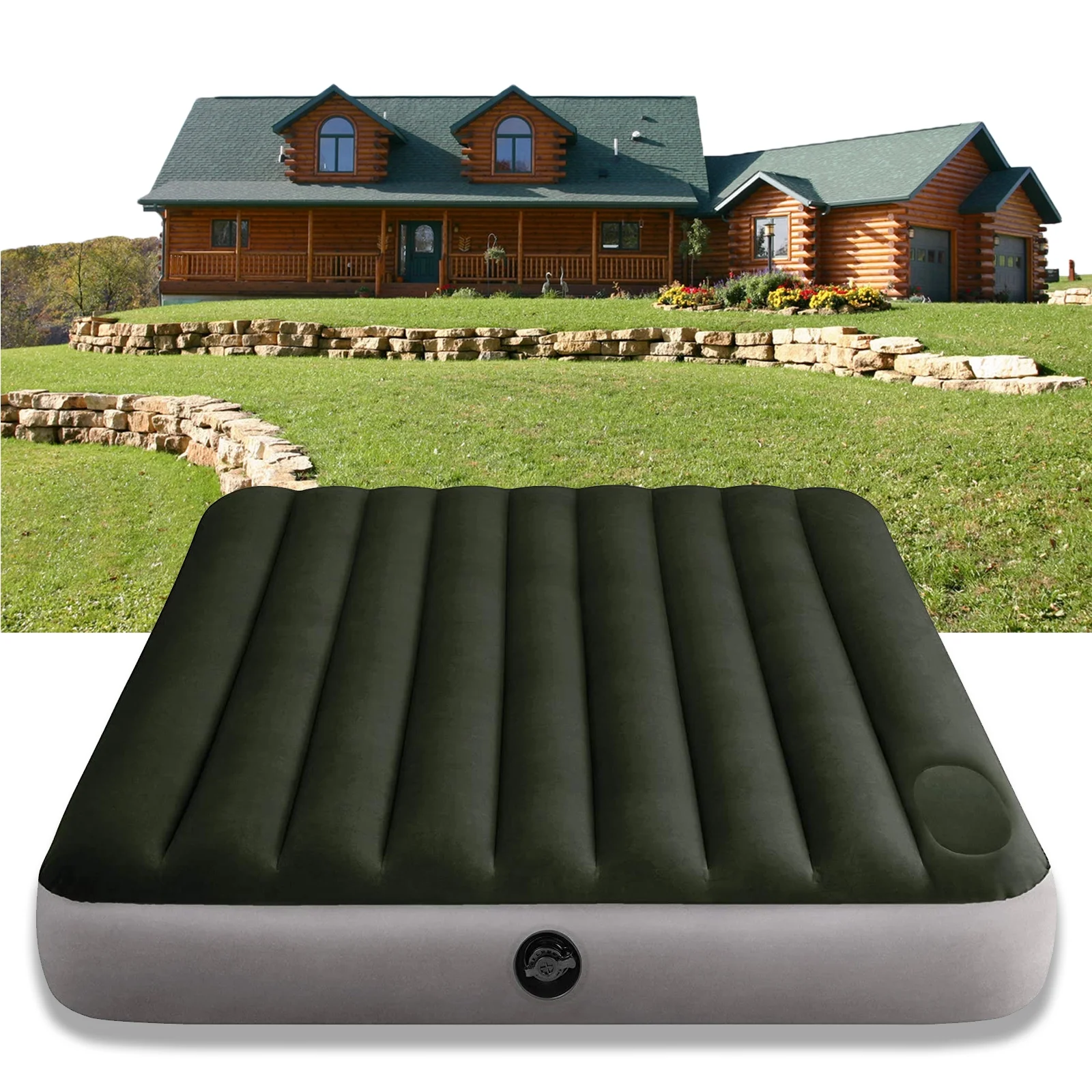 Air Mattress with Built-In Foot Pump - Standard Single Series - Queen