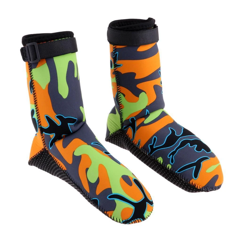 Neoprene Socks Wetsuit Booties Scuba Diving Socks 3mm for Men Women, for Kayaking Snorkeling - Select Sizes L