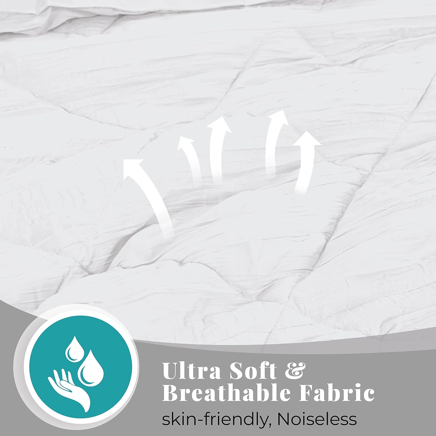 Comforter Set Queen Size, Soft Microfiber Crinkled Bedding Comforter Set For All Season 3 Pieces (1 Comforter & 2 Pillowcases) – White