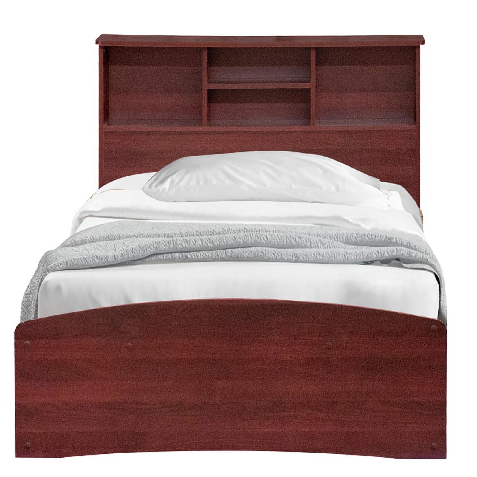 Home Square 3-Piece Set with Twin Bed 4-Drawer Dresser with Lock and Nightstand