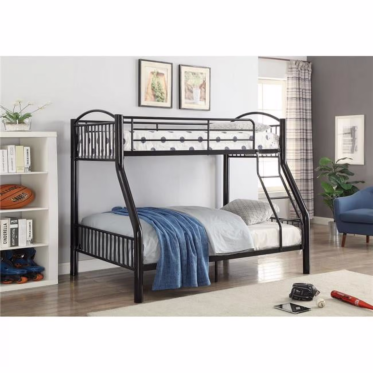 Cayelynn Twin Over Full Bunkbed - Black