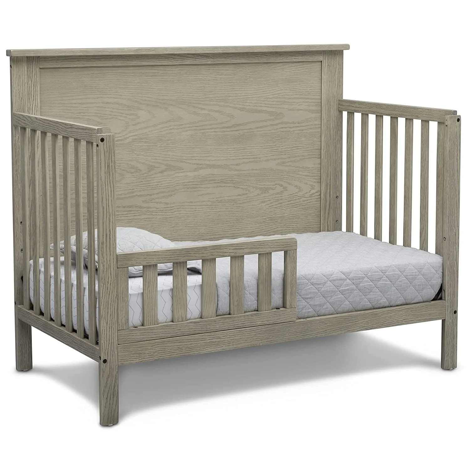 Delta Children Middleton 4-in-1 Convertible Baby Crib, Greenguard Gold Certified, Textured Limestone