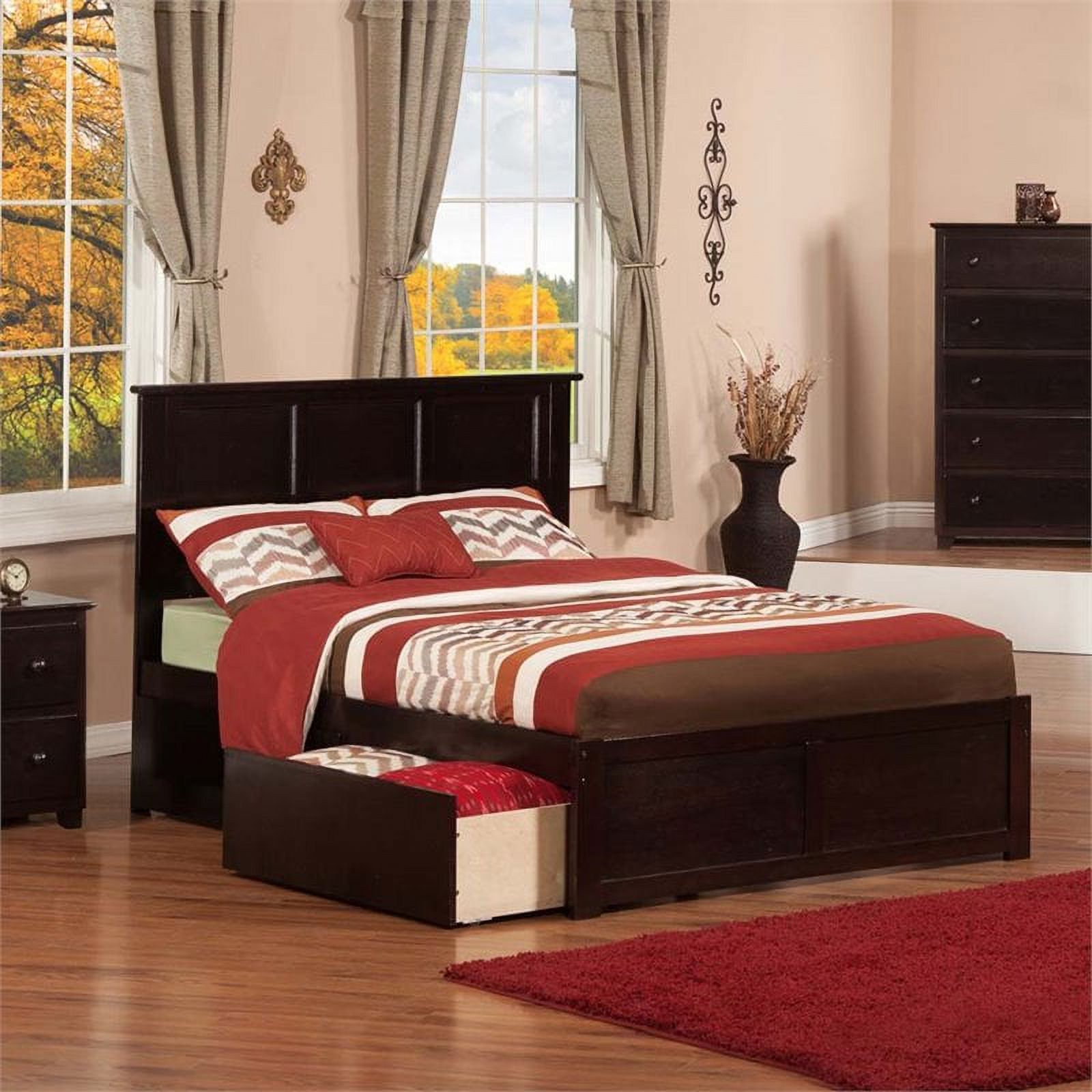 Leo & Lacey Urban Full Storage Platform Bed in Espresso