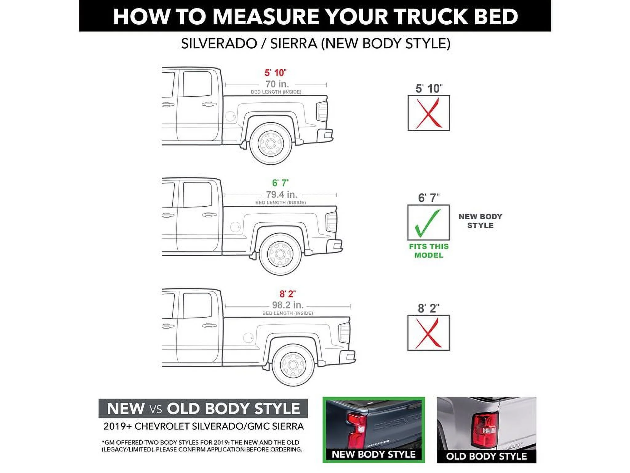 BAK by RealTruck Revolver X4s Hard Rolling Truck Bed Tonneau Cover | 80131 | Compatible with 2019 - 2023 Chevy/GMC Silverado/Sierra, works w/ MultiPro/Flex tailgate 6' 7