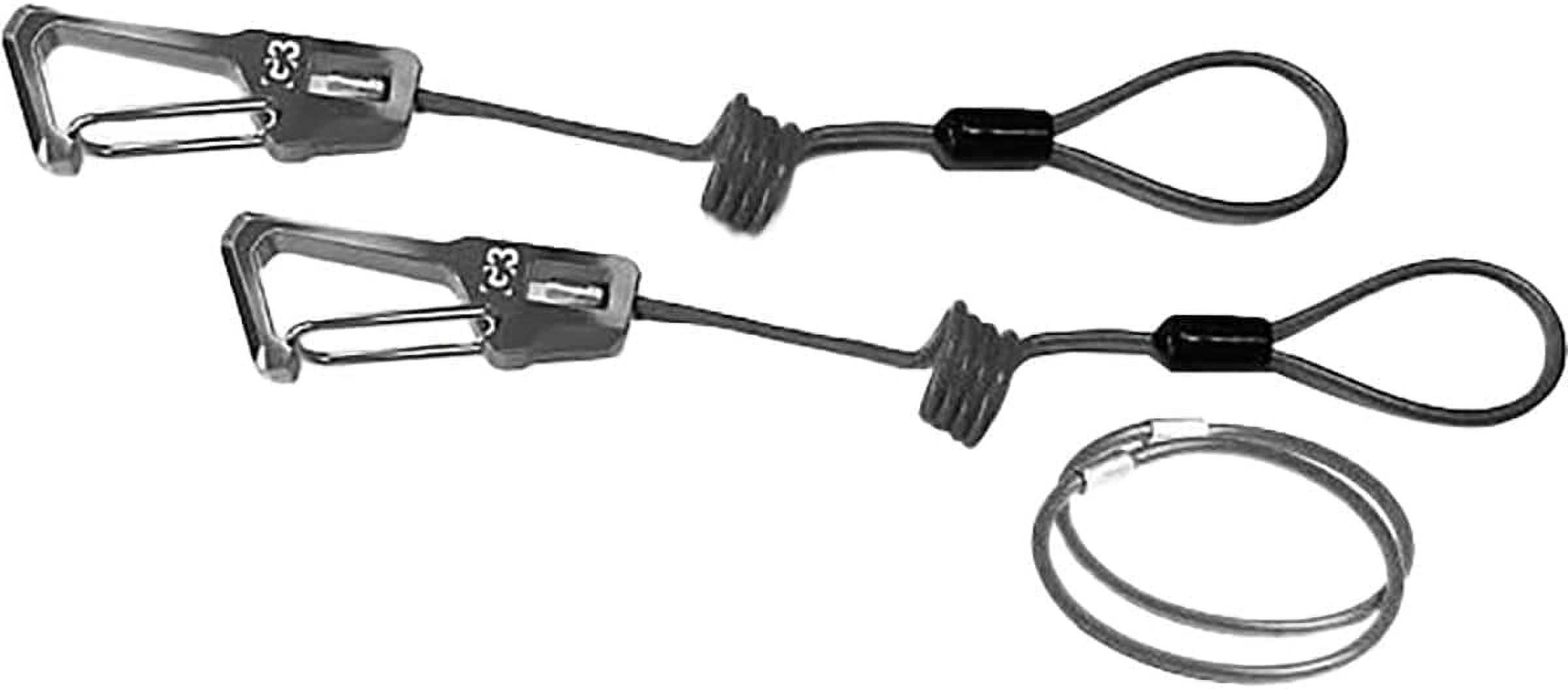 G3 Ski Leash, Coiled, Pair, Black, EA, 8916