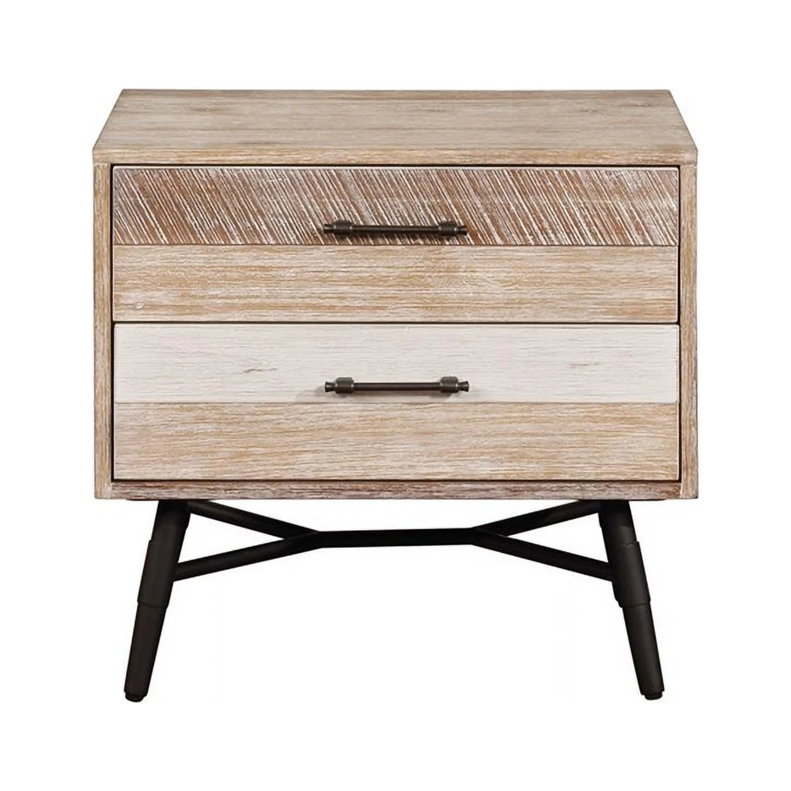 Pemberly Row 4-piece Farmhouse Wood California King Bedroom Set in Brown