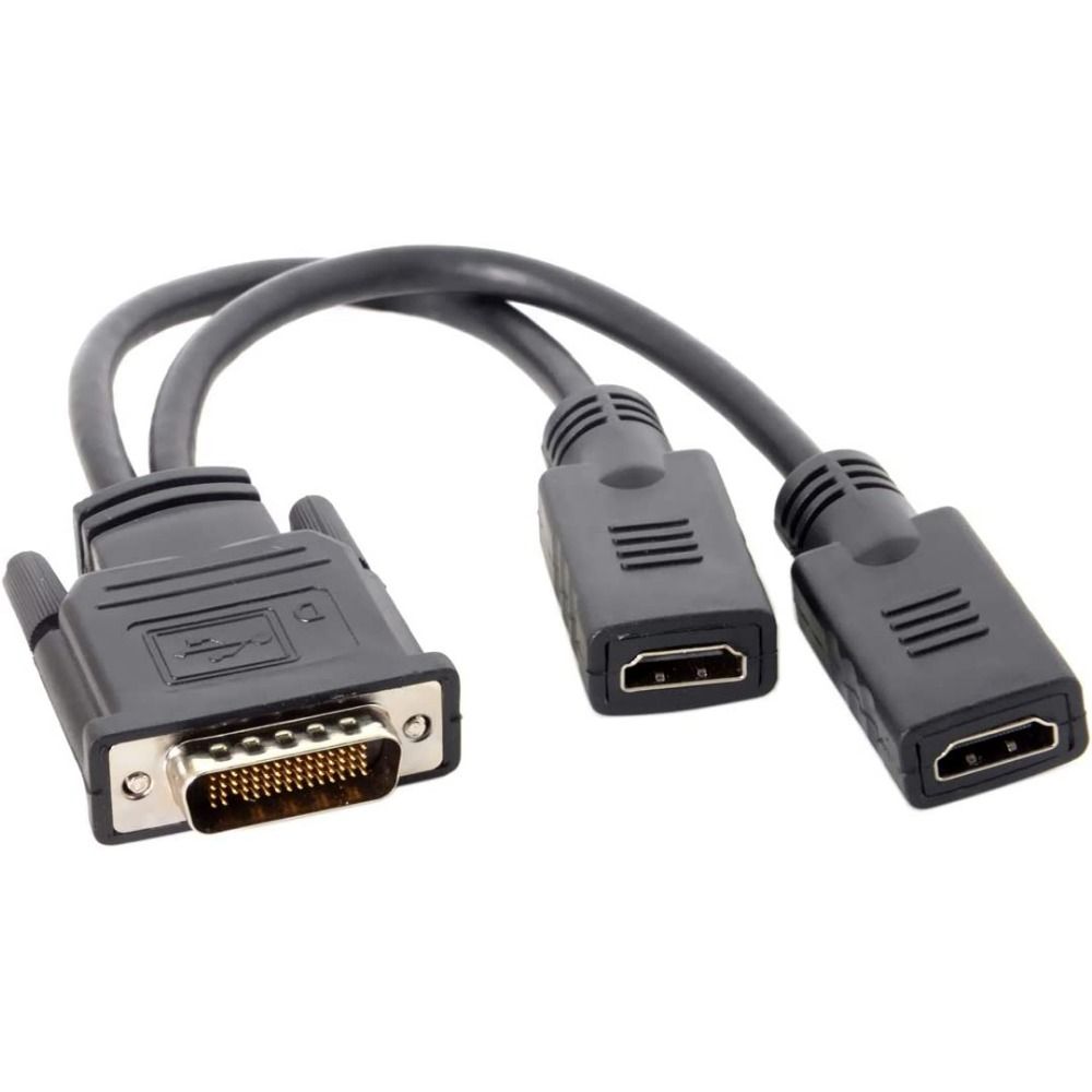 Projector Extension Cable HDTV Dual Monitor DMS 59 Pin to 2 HDMI-compatible Cable Y Splitter Male to Female Converter