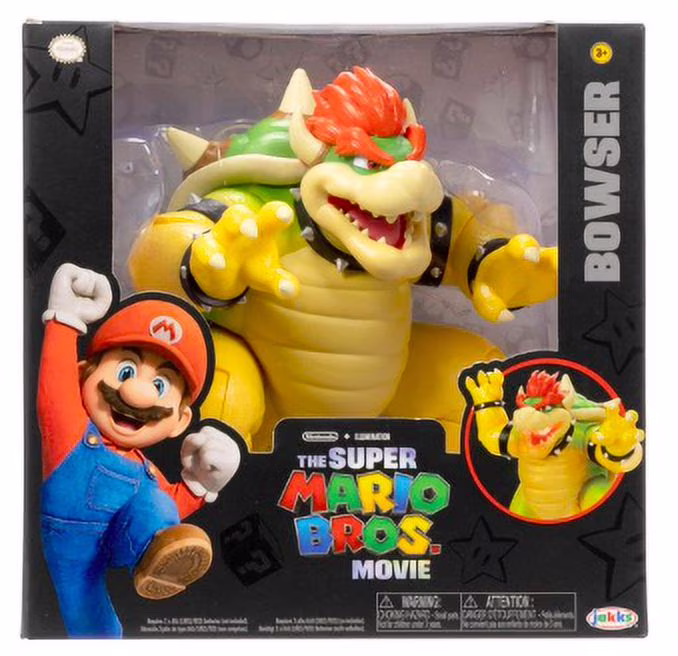 Super Mario Movie 7 inch Feature Bowser Action Figure with Fire Breathing Effects