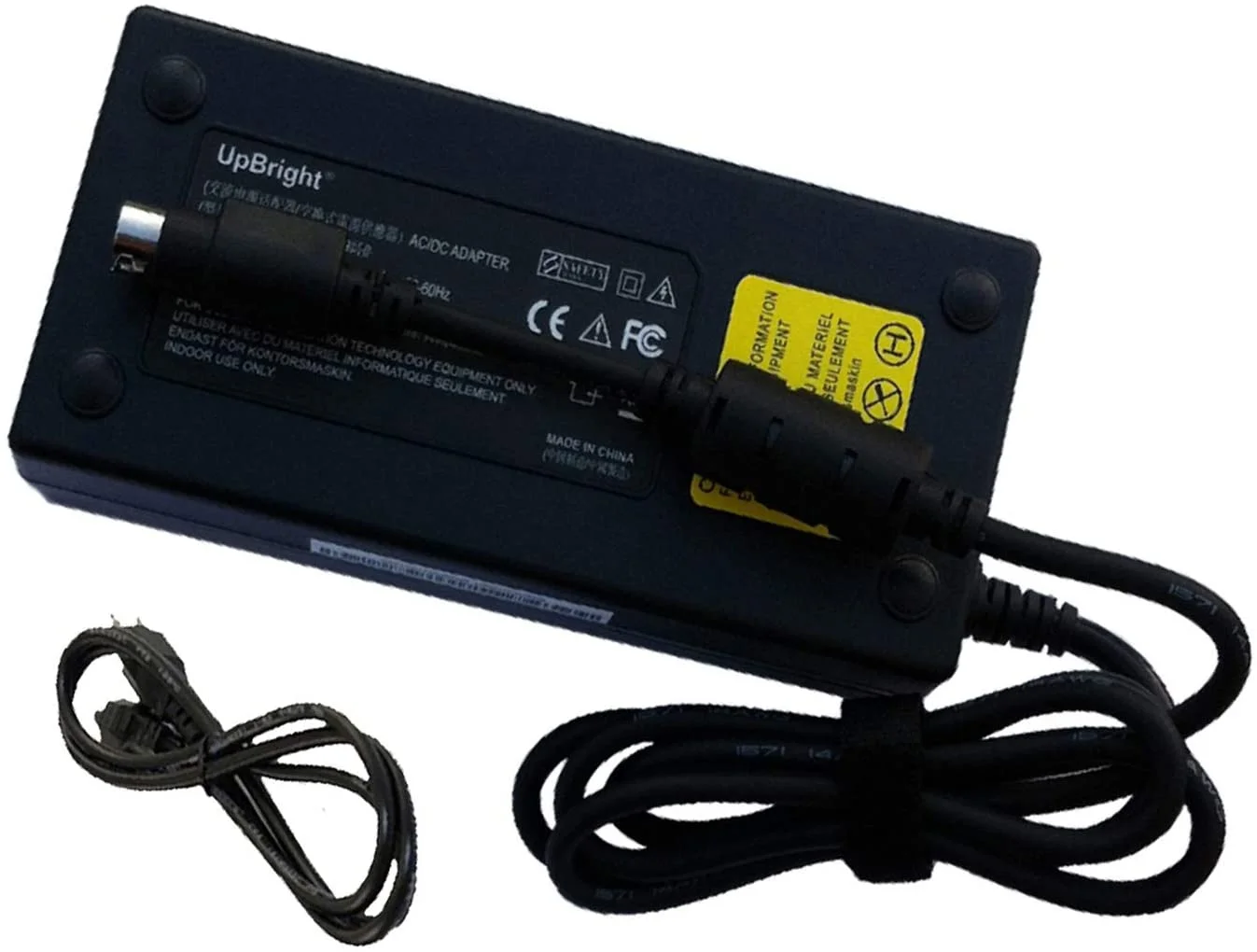 UpBright 4-Pin 12V 130W AC/DC Adapter Compatible with CyberHome CH-HGL 1700 CHHGL 1700 CHHGL1700 Cyber Home LCD TV Elo Tyco ESY1520L E119140 ESY1520L PicoPSU-150-XT ATX Mini Pico PSU-150-XT 12VDC 150W