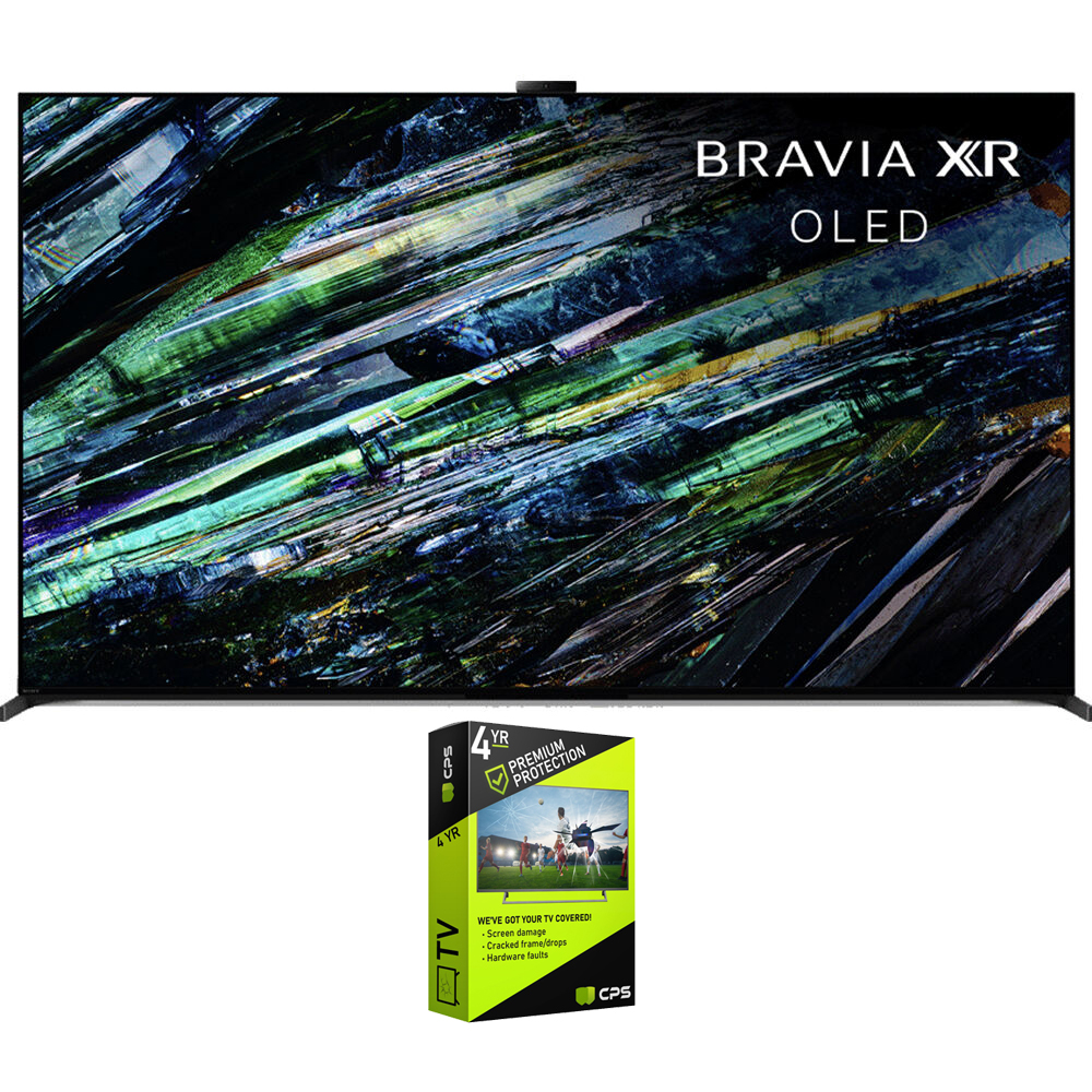 Sony XR65A95L BRAVIA XR A95L 65 inch QD-OLED 4K HDR Smart TV with Google TV 2023 Bundle with 4 YR CPS Enhanced Protection Pack