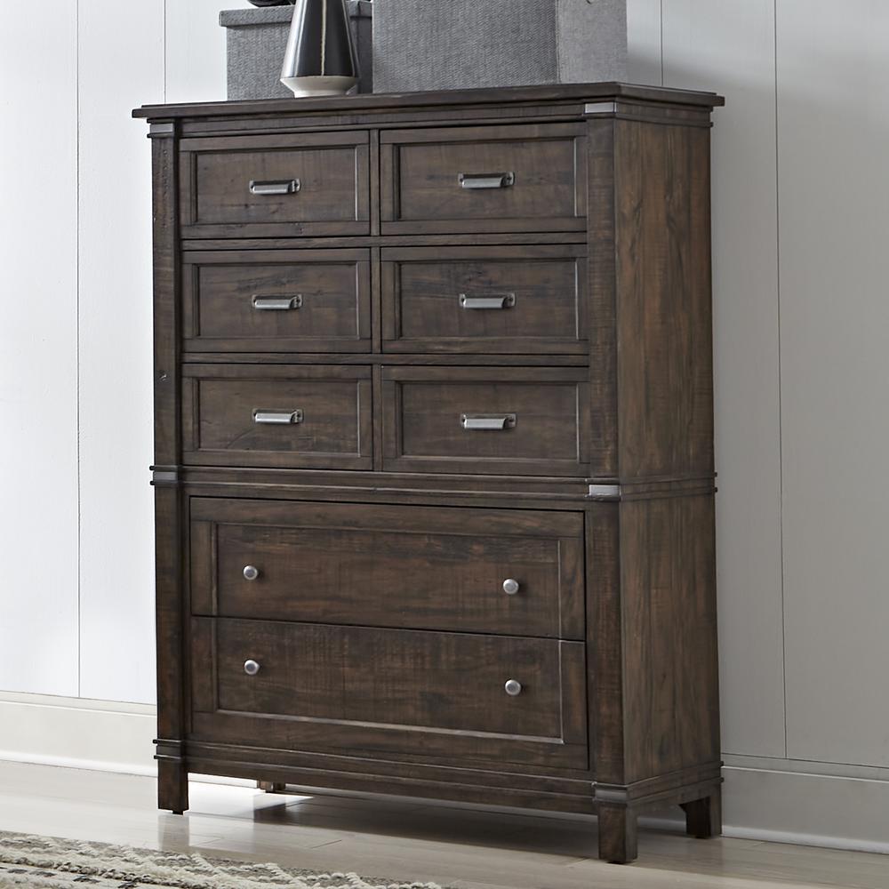 American Woodcrafters Farmwood Eight Drawer Chest