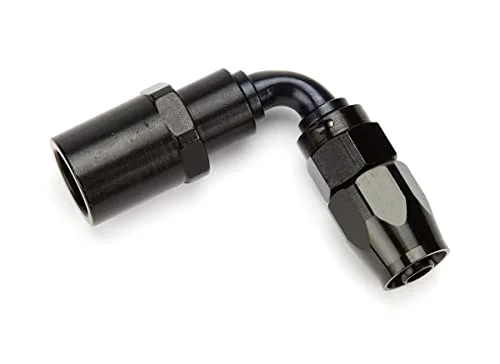 [229006B-6QD]FRA Quick Disconnects.Fragola -6AN Pro-Flow x 90 Degree 3/8 EFI Quick Disconnect Hose End - Black
