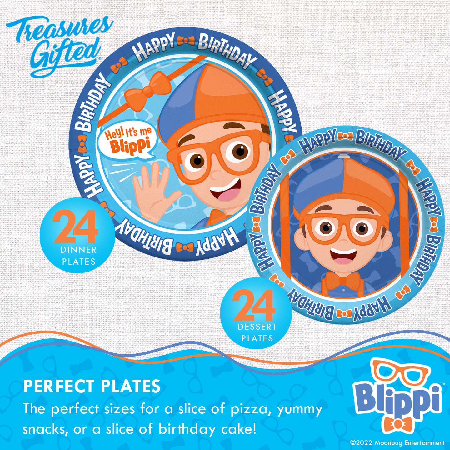 Blippi Party Supplies Ultimate Set for 24 Guests