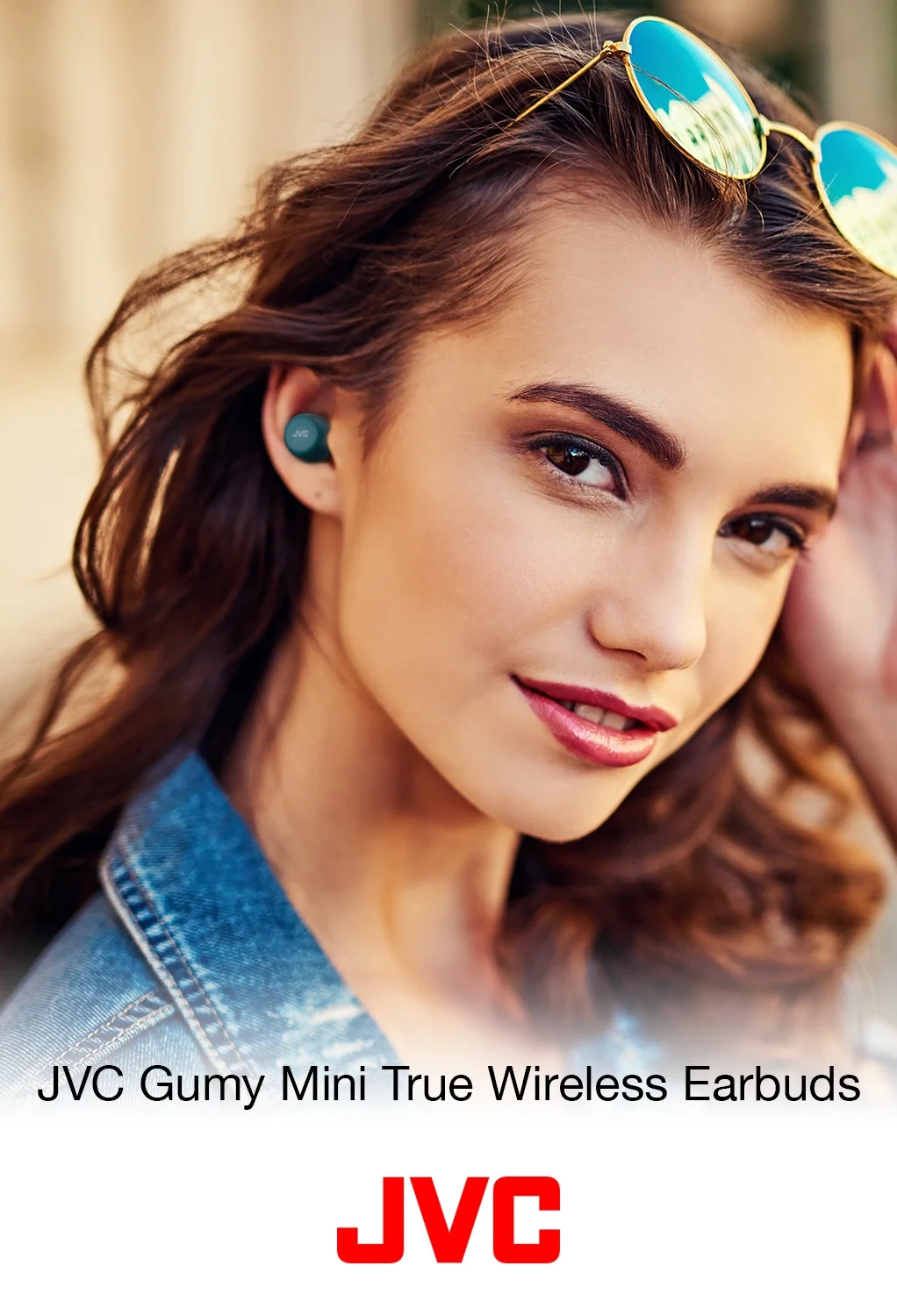 JVC Gumy Mini True Wireless Earbuds Headphones, Bluetooth 5.1, Water Resistance(IPX4), Long Battery Life (up to 15 Hours) - HAA5TA (Blue)