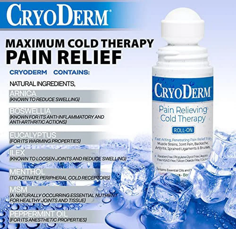 CryoDerm 4 oz Spray Cold Therapy (2 Pack)