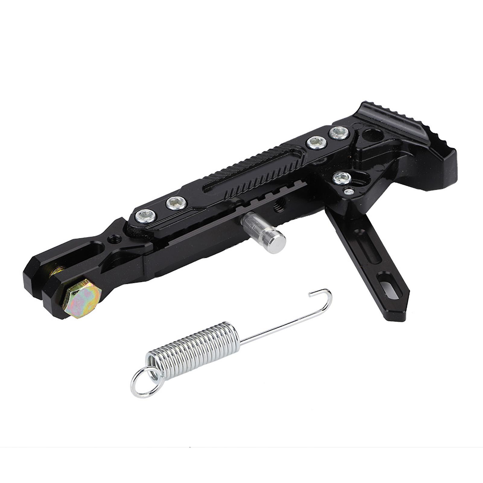 Motorcycle Universal Aluminum Alloy Adjustable Kickstand Foot Side Stand Tripod Holder