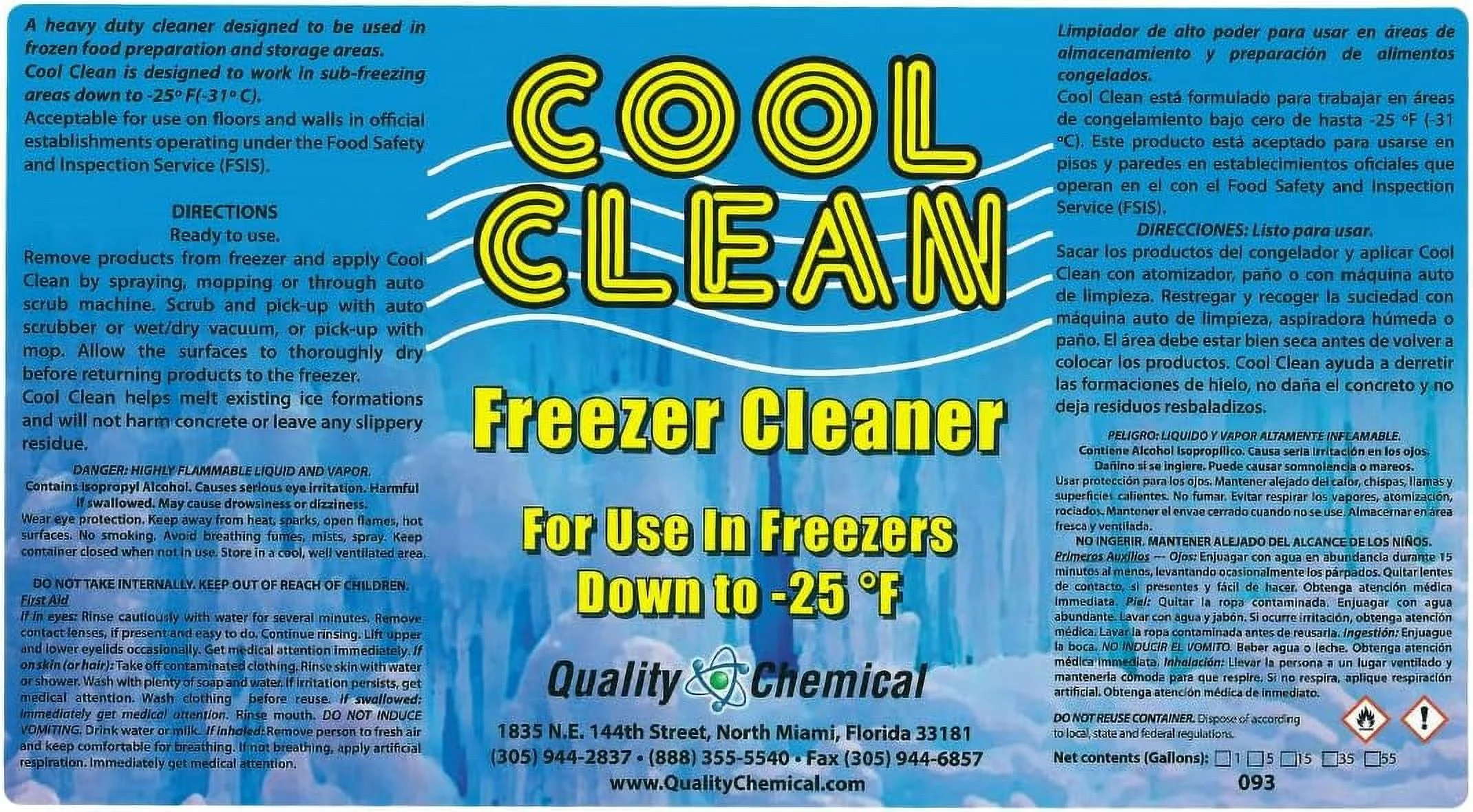 Cool Clean Heavy-Duty Freezer Cleaner-2 gallon case