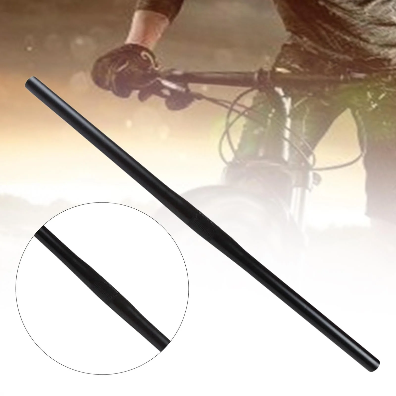 Bike Handlebar Sturdy Riser Bar for Bicycles Replacement Parts , Black