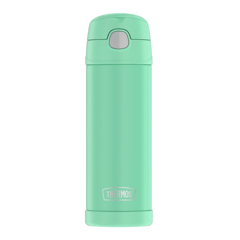 Thermos Funtainer Stainless Steel Water Bottle with Spout (16 oz, Sea Foam)